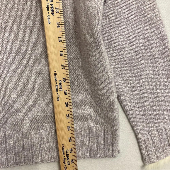 New Norton McNaughton Light Purple Fur Trim Soft Cozy Pullover Sweater Large - Picture 8 of 11